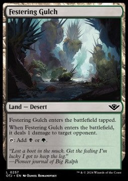 Festering Gulch - Outlaws of Thunder Junction (Land) [OTJ-257] Imagen principal del producto