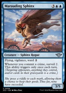 Marauding Sphinx - Outlaws of Thunder Junction (Uncommon) [OTJ-56] Imagen principal del producto