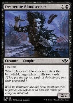 Desperate Bloodseeker - Outlaws of Thunder Junction (Common) [OTJ-86] Imagen principal del producto