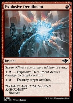 Explosive Derailment - Outlaws of Thunder Junction (Common) [OTJ-122] Image principale du produit