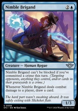 Nimble Brigand - Outlaws of Thunder Junction (Uncommon) [OTJ-58] Imagen principal del producto