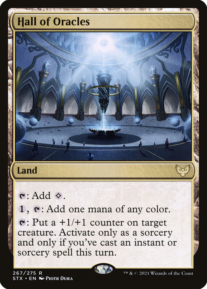 Magic-kaart Hall of Oracles STX-267 uit Strixhaven: School of Mages (Rare) Imagen principal del producto