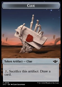Clue Token - Outlaws of Thunder Junction: Tokens (Token) [TOTJ-T16] Main image