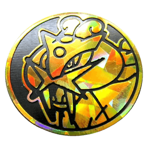 Gold Cracked Ice Raikou Coin - Pokémon Products Imagen principal del producto
