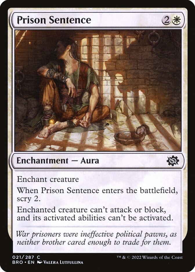Prison Sentence - The Brothers' War (Common) [BRO-21]
