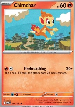 Chimchar - Twilight Masquerade (Common) [TWM-031] Imagen principal del producto