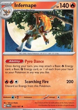 Infernape - Twilight Masquerade (Rare) [TWM-033] Imagen principal del producto