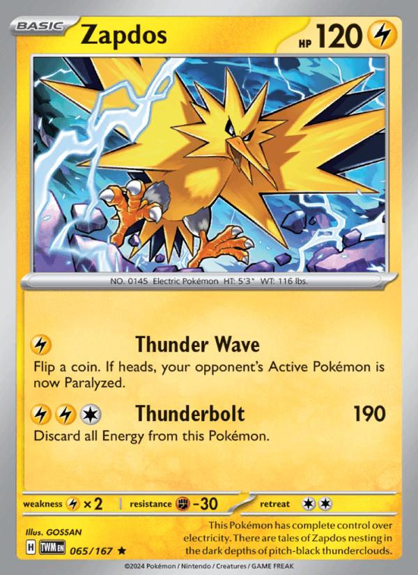 Zapdos - Twilight Masquerade (Rare) [TWM-065] Image principale du produit