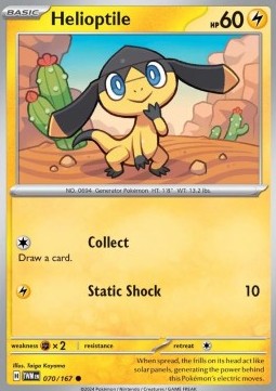 Helioptile - Twilight Masquerade (Common) [TWM-070] Hover Image