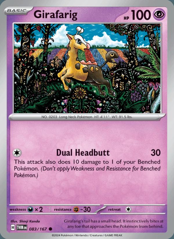 Girafarig - Twilight Masquerade (Common) [TWM-083] Hauptbild