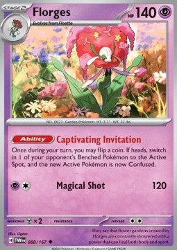 Florges - Twilight Masquerade (Uncommon) [TWM-088] Main image