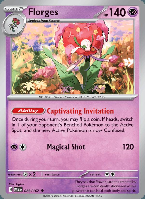 Florges - Twilight Masquerade (Uncommon) [TWM-088] Hoofdafbeelding