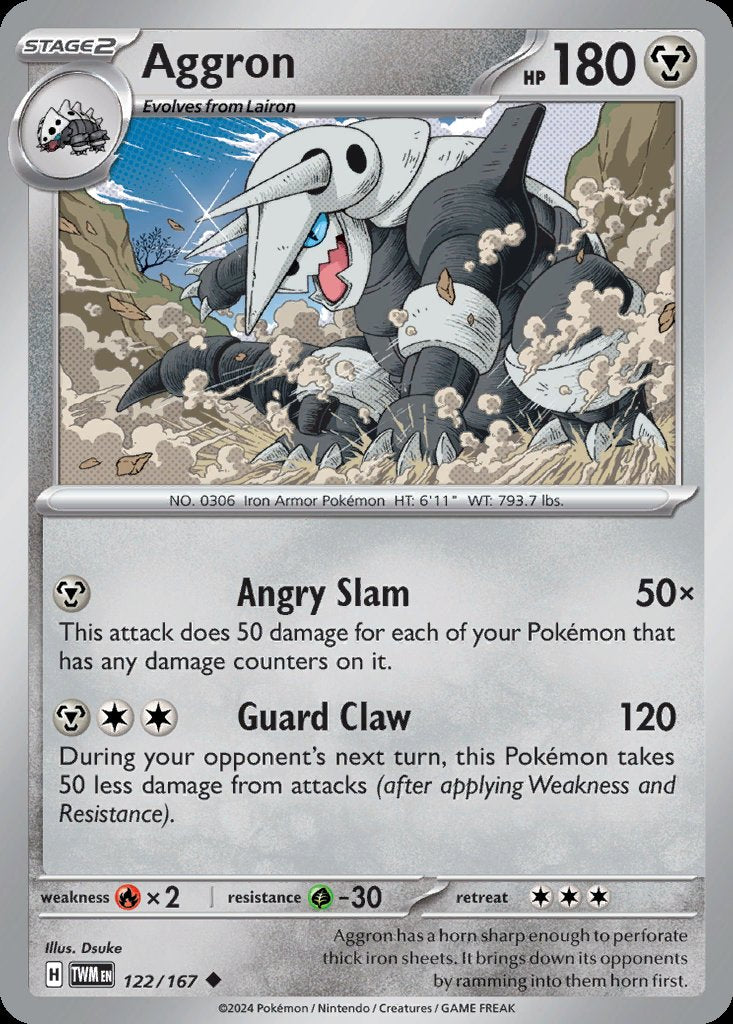 Aggron - Twilight Masquerade (Uncommon) [TWM-122] Main image