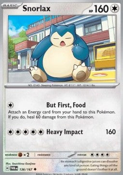 Snorlax - Twilight Masquerade (Uncommon) [TWM-136] Immagine principale del prodotto
