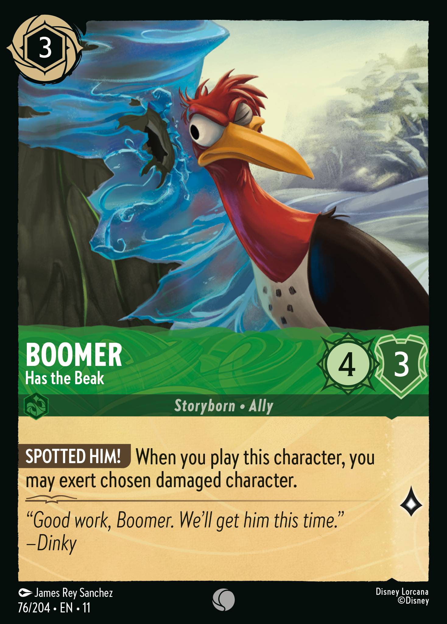 Boomer - Has the Beak — Winterspell (11WSP-76) Disney Lorcana card