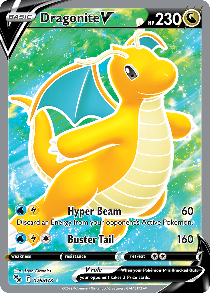 Dragonite V – Pokémon GO 076 – Pokémon TCG single card Hoofdafbeelding