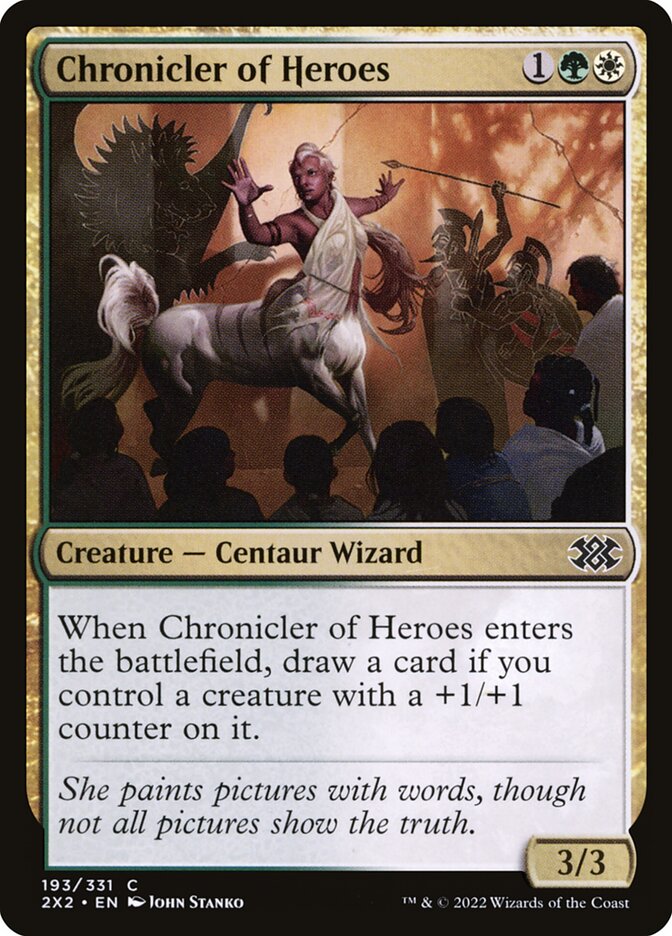 Chronicler of Heroes - Double Masters 2022 (Common) [2X2-193]