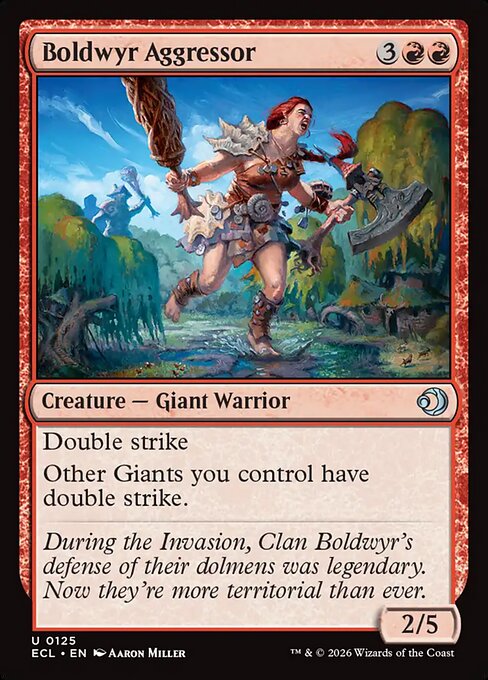 Boldwyr Aggressor – Lorwyn Eclipsed (ECL-125) Magic: The Gathering card Main image