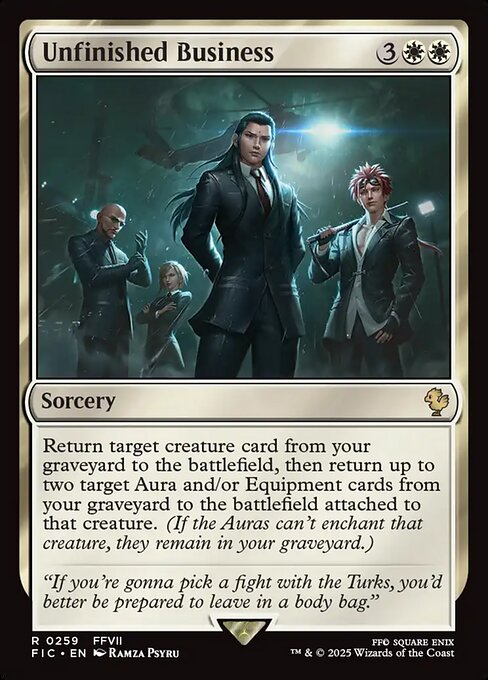 Unfinished Business – Final Fantasy Commander (FIC-259) Magic: The Gathering card | LC-REM-20260804-15339696456012-76c9b6c1-05de-4c16-8ebf-ea68aa110a69 Hoofdafbeelding