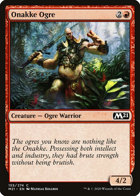 Onakke Ogre – Core 2021 (M21-155) Magic: The Gathering card