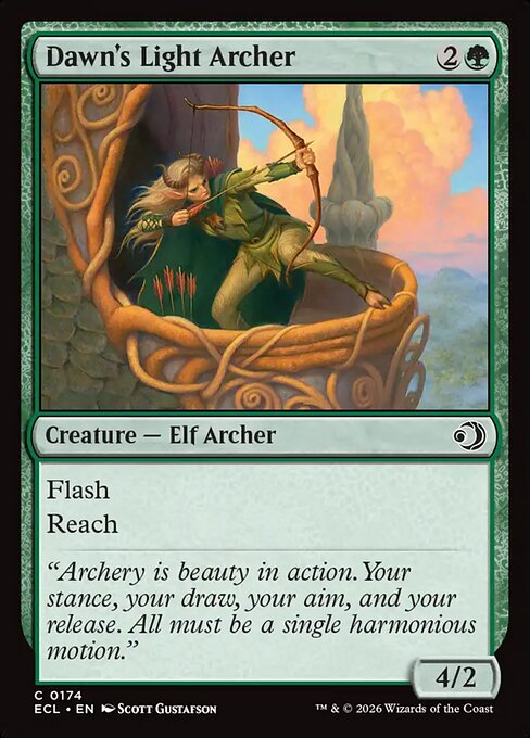 Dawn's Light Archer – Lorwyn Eclipsed (ECL-174) Magic: The Gathering card