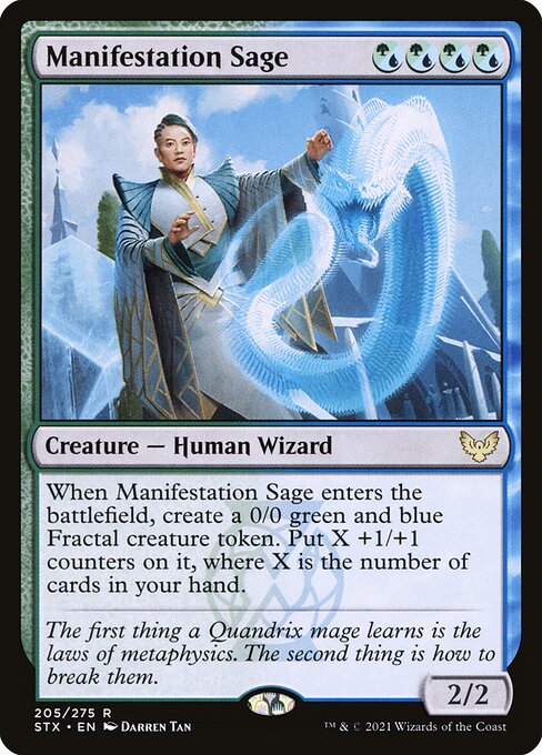 Manifestation Sage – Strixhaven: School of Mages (STX-205) Magic: The Gathering card Hauptbild