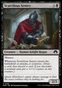 Scurrilous Sentry - Modern Horizons 3 (Common) [MH3-108] Main image