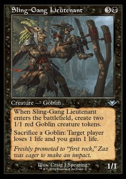Sling-Gang Lieutenant - Modern Horizons 3: Retro Frame Cards (Uncommon) [RMH3-8] Immagine principale del prodotto