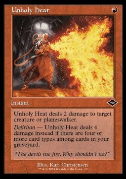 Unholy Heat - Modern Horizons 3: Retro Frame Cards (Common) [RMH3-13] Immagine principale del prodotto