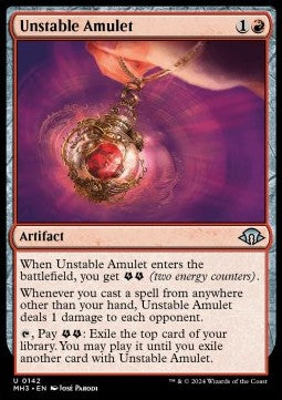 Unstable Amulet - Modern Horizons 3 (Uncommon) [MH3-142] Hauptbild