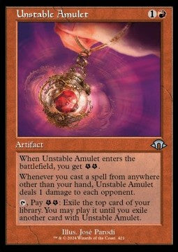 Unstable Amulet (V.1) - Modern Horizons 3: Extras (Uncommon) [XMH3-421]