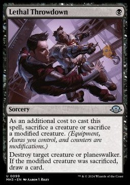 Lethal Throwdown - Modern Horizons 3 (Uncommon) [MH3-99] Main image