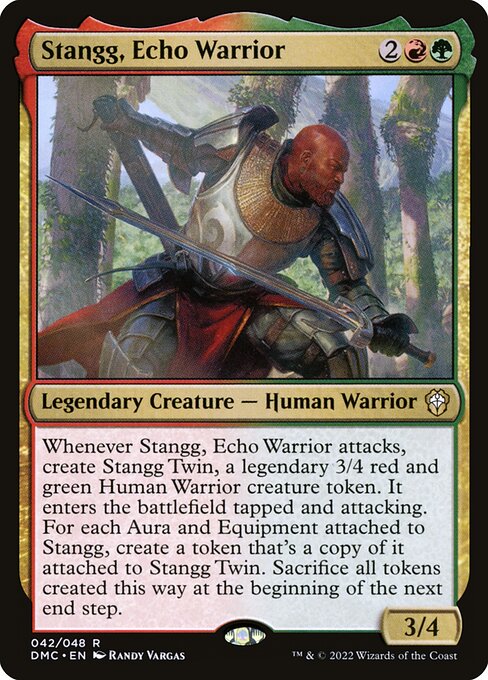 Stangg, Echo Warrior – Commander: Dominaria United (DMC-42) Magic: The Gathering card