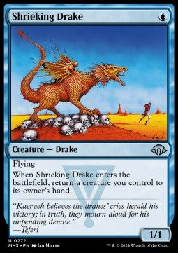 Shrieking Drake - Modern Horizons 3 (Uncommon) [MH3-272] Hauptbild