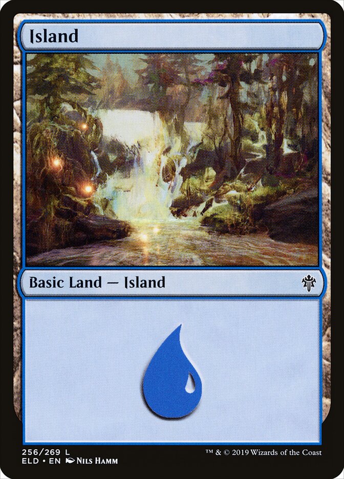 Island (V.3) - Throne of Eldraine (Land) [ELD-256]