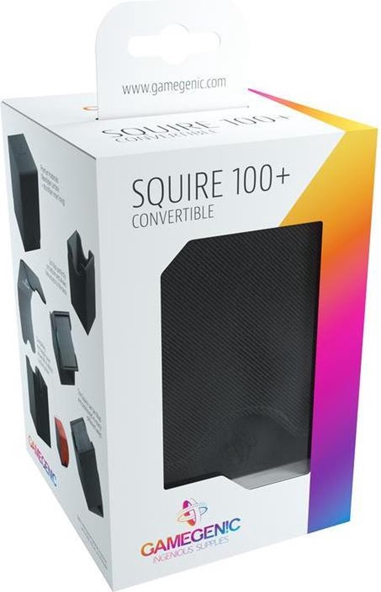 Gamegenic Squire 100+ Deck Box (Black)