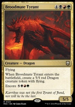 Broodmate Tyrant - Commander: Modern Horizons 3 (Rare) [M3C-123] Immagine principale del prodotto