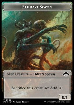 Eldrazi Spawn Token (C 0/1) // Kraken Token (U 9/9) - Modern Horizons 3: Tokens (Token) [TMH3-T 2/11]