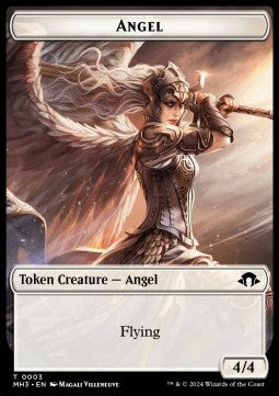 Angel Token (W 4/4) // Servo Token (A 1/1) - Modern Horizons 3: Tokens (Token) [TMH3-T 3/33]