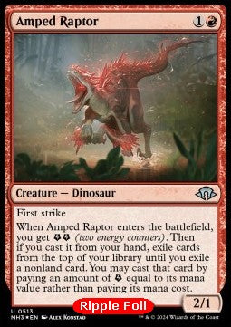 Amped Raptor - Modern Horizons 3: Extras (Uncommon) [XMH3-513] Imagen principal del producto