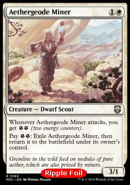 Aethergeode Miner - Commander: Modern Horizons 3: Extras (Rare) [XM3C-163] Hover Image