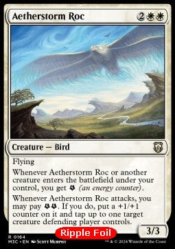 Aetherstorm Roc - Commander: Modern Horizons 3: Extras (Rare) [XM3C-164] Hover Image