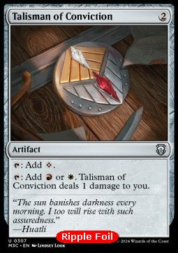 Talisman of Conviction - Commander: Modern Horizons 3: Extras (Uncommon) [XM3C-307] Imagen principal del producto