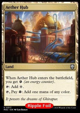 Aether Hub - Commander: Modern Horizons 3: Extras (Uncommon) [XM3C-317] Hover Image