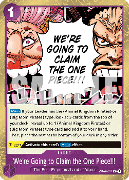 We're Going to Claim the One Piece!!! (OP07-077) - 500 Years into the Future (Rare) [OP07-077] Immagine principale del prodotto