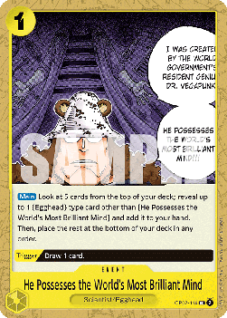 He Possesses the World's Most Brilliant Mind (OP07-114) - 500 Years into the Future (Uncommon) [OP07-114] Imagen principal del producto