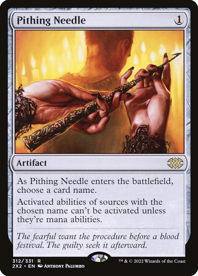 Pithing Needle - Double Masters 2022 (Rare) [2X2-312] Image principale du produit