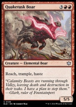 Quaketusk Boar - Bloomburrow (Uncommon) [BLB-146] Imagen principal del producto