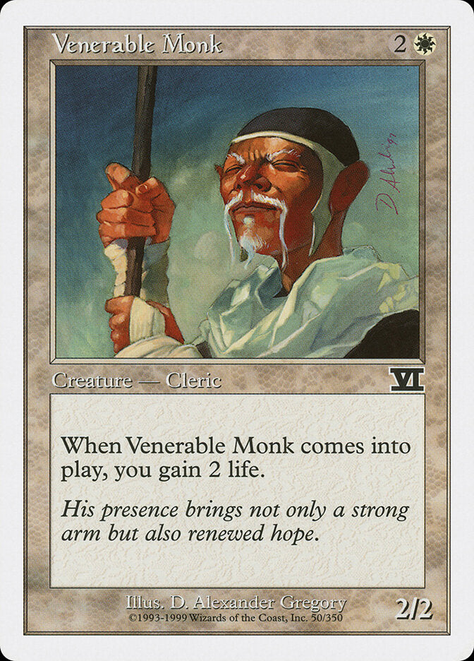 Venerable Monk - Sixth Edition (Common) [6ED-50]