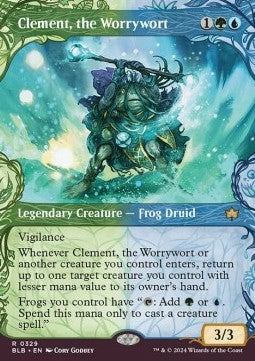 Clement, the Worrywort (V.1) - Bloomburrow: Extras (Rare) [XBLB-329] Immagine principale del prodotto